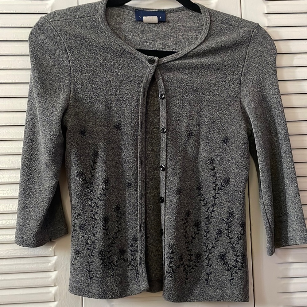 Embroidered Cardigan